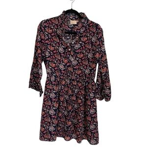 Rungolee Women’s Jacqueline 100% Silk Dress in Autumn Soraya Floral Sz S GUC